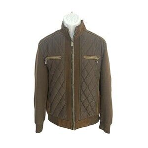 De Niko men's M sued leather full zip jacket